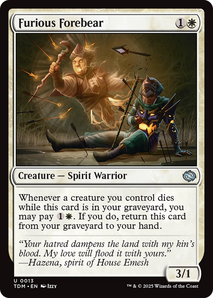 Furious Forebear [Tarkir: Dragonstorm] | L.A. Mood Comics and Games