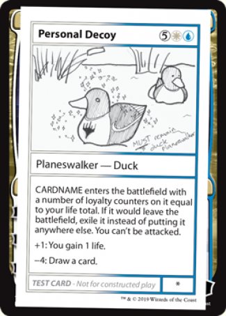 Personal Decoy (2021 Edition) [Mystery Booster Playtest Cards] | L.A. Mood Comics and Games