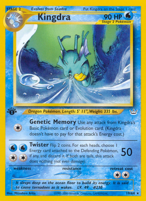Kingdra (19/64) [Neo Revelation 1st Edition] | L.A. Mood Comics and Games