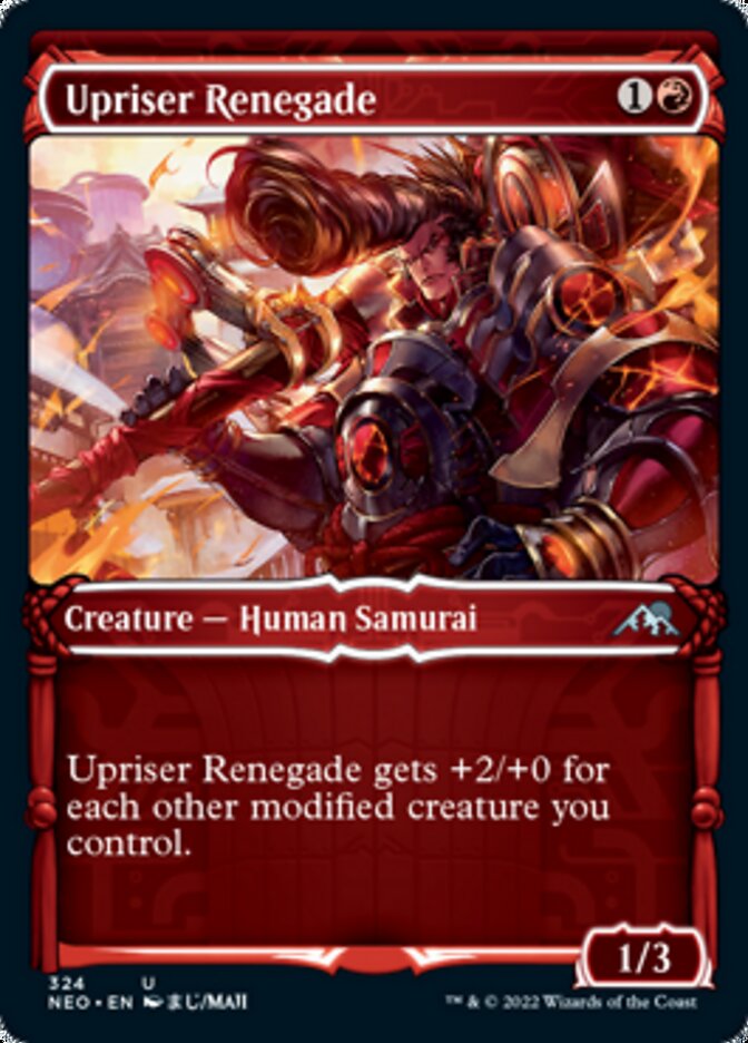 Upriser Renegade (Showcase Samurai) [Kamigawa: Neon Dynasty] | L.A. Mood Comics and Games