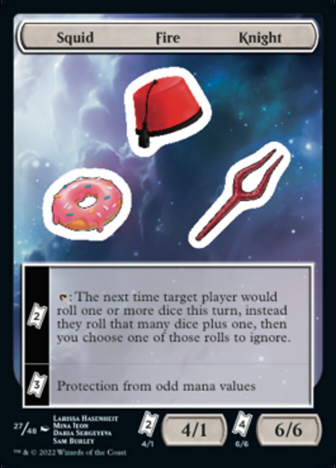 Squid Fire Knight [Unfinity Stickers] | L.A. Mood Comics and Games