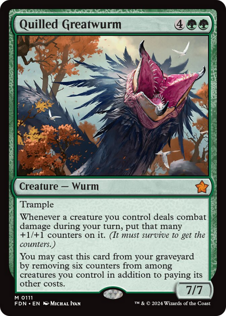 Quilled Greatwurm [Foundations] | L.A. Mood Comics and Games