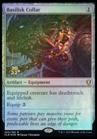 Basilisk Collar [Commander Legends: Battle for Baldur's Gate Prerelease Promos] | L.A. Mood Comics and Games
