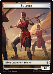 Goat // Soldier Double-Sided Token (Surge Foil) [Marvel Super Heroes Commander Tokens] | L.A. Mood Comics and Games