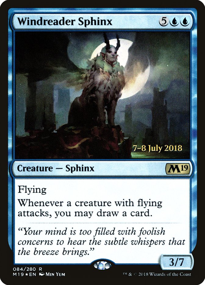 Windreader Sphinx [Core Set 2019 Prerelease Promos] | L.A. Mood Comics and Games