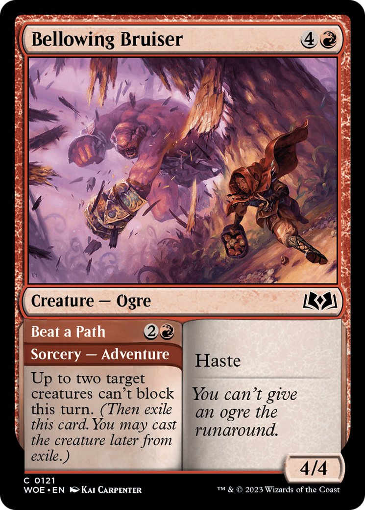 Bellowing Bruiser // Beat a Path [Wilds of Eldraine] | L.A. Mood Comics and Games