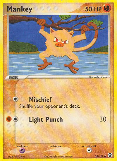 Mankey (38/112) [EX: FireRed & LeafGreen] | L.A. Mood Comics and Games