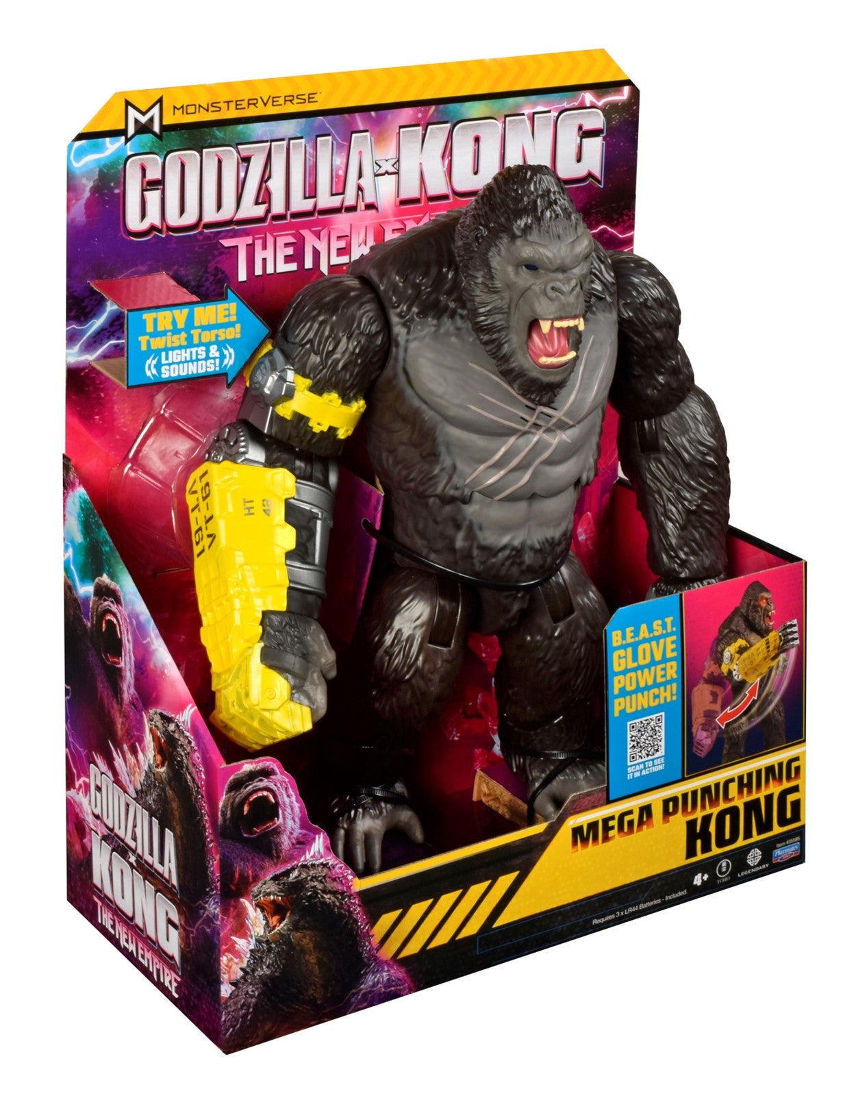 Godzilla X Kong 2 The New Empire Movie Kong W/ B.E.A.S.T Glove Giant 13 Inch Action Figure | L.A. Mood Comics and Games