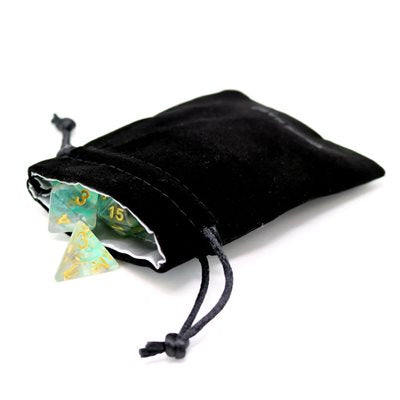 Velvet Dice Bag: Small Black | L.A. Mood Comics and Games