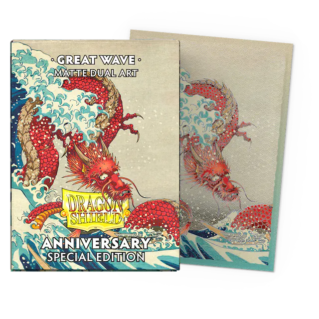 DRAGON SHIELD SLEEVES MATTE DUAL ART ANNIVERSARY SPECIAL EDITION GREAT WAVE | L.A. Mood Comics and Games