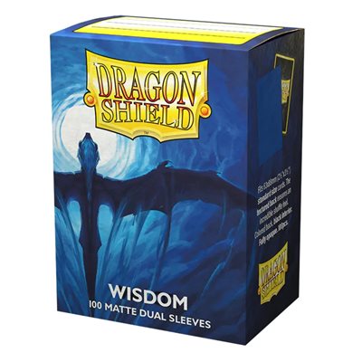 Dragon Shield Matte DUAL Wisdom (100) (Blue) | L.A. Mood Comics and Games