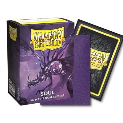 Sleeves: Dragon Shield Matte DUAL Soul (100) (Metallic Purple) | L.A. Mood Comics and Games