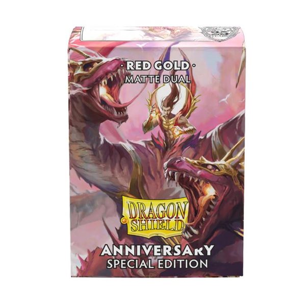 Pomegranate & Gold Dragon Shield Sleeves 100pc | L.A. Mood Comics and Games