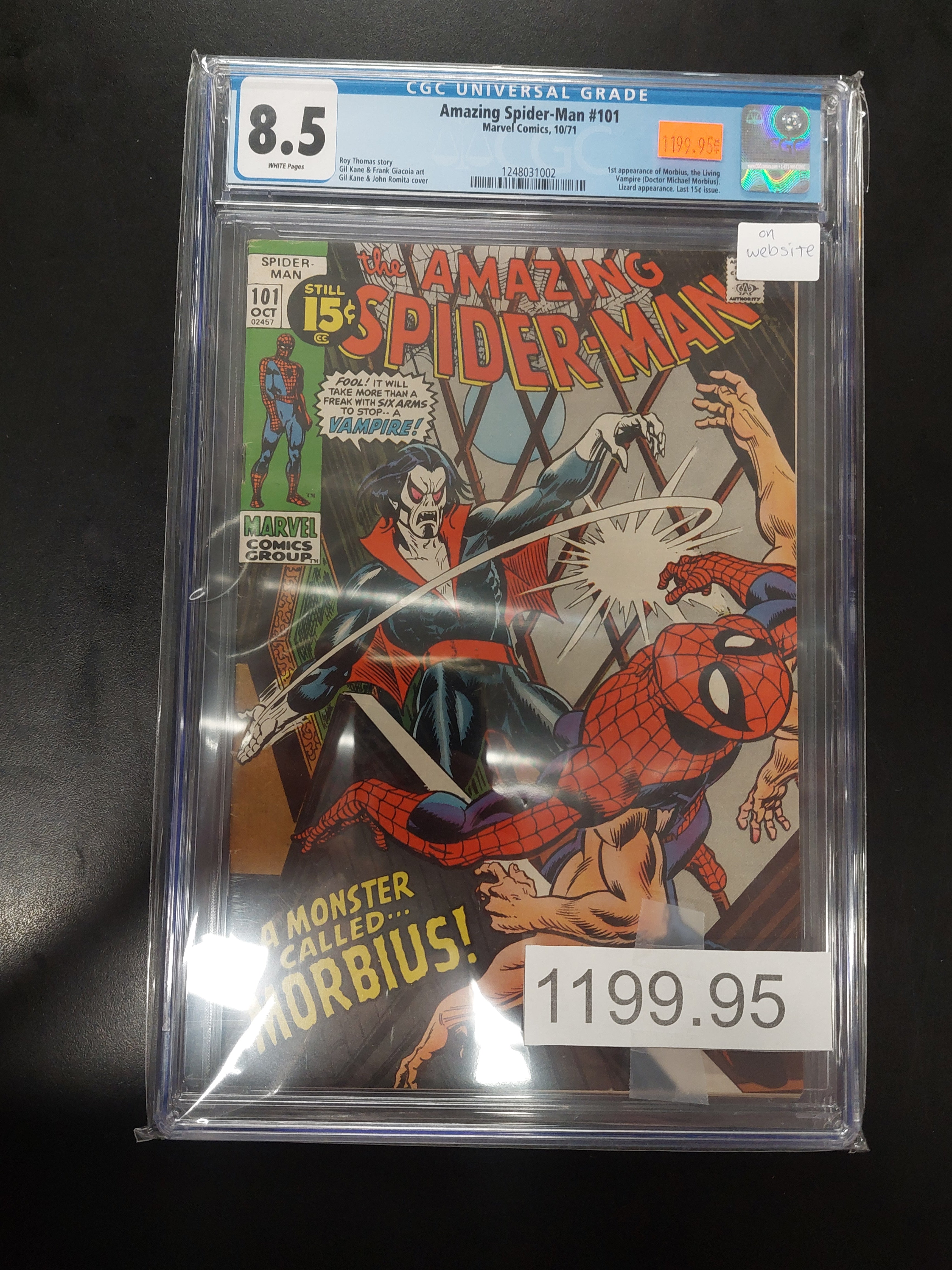 Amazing Spider-Man #101 1971 CGC 8.5 | L.A. Mood Comics and Games