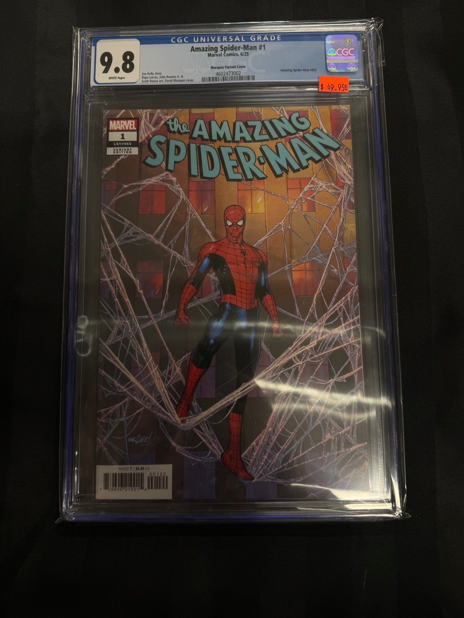 Amazing Spider-Man #1 2025 CGC 9.8 (Marquez Variant Cover) | L.A. Mood Comics and Games