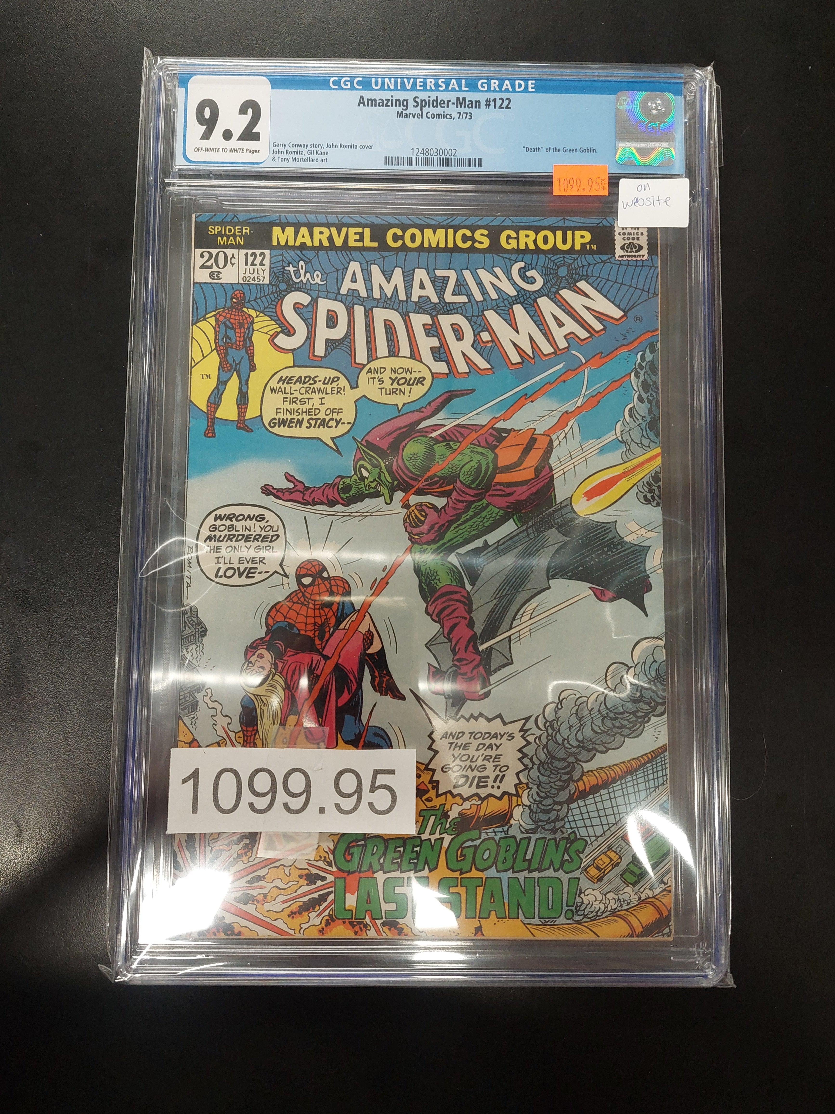 Amazing Spider-Man #122 1973 CGC 9.2 | L.A. Mood Comics and Games