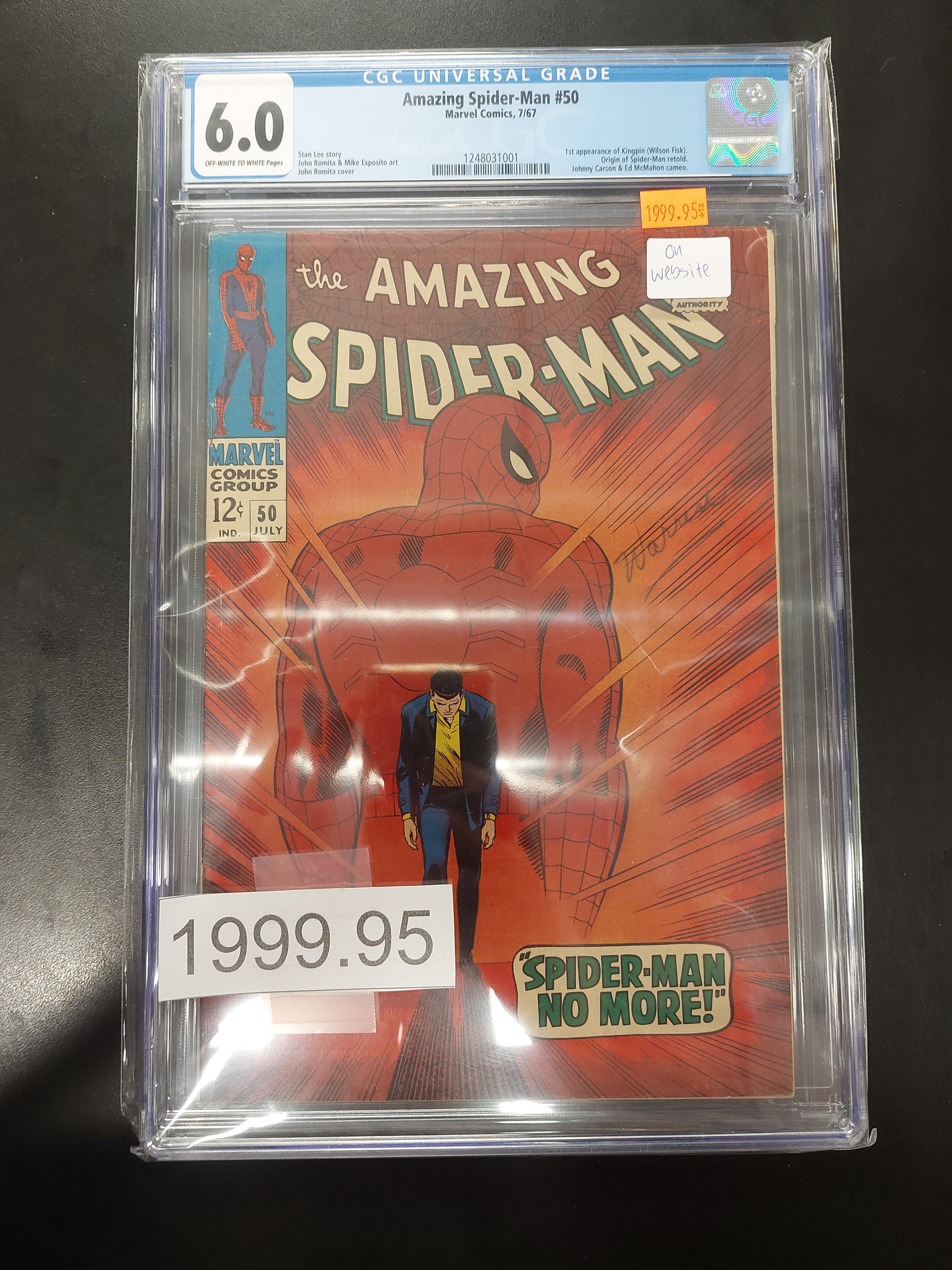 Amazing Spider-Man #50 1967 CGC 6.0 | L.A. Mood Comics and Games