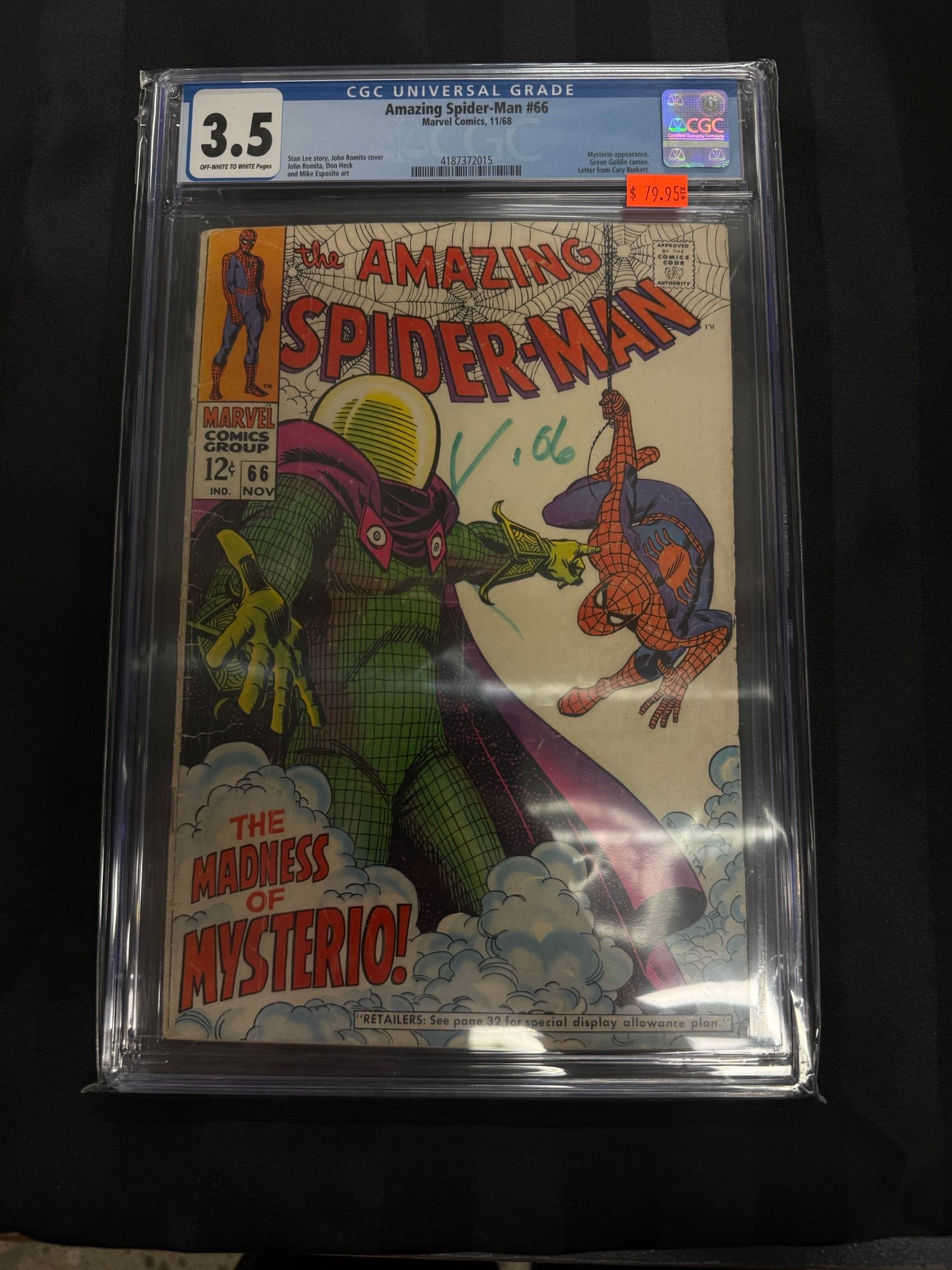 Amazing Spider-Man #66 1968 CGC 3.5 | L.A. Mood Comics and Games