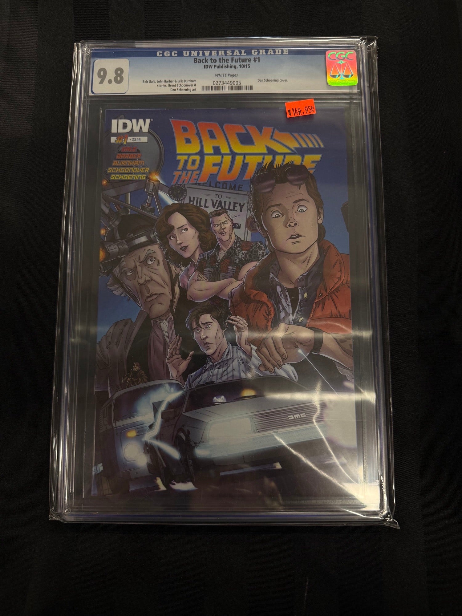 Back To The Future #1 2015 CGC 9.8 | L.A. Mood Comics and Games