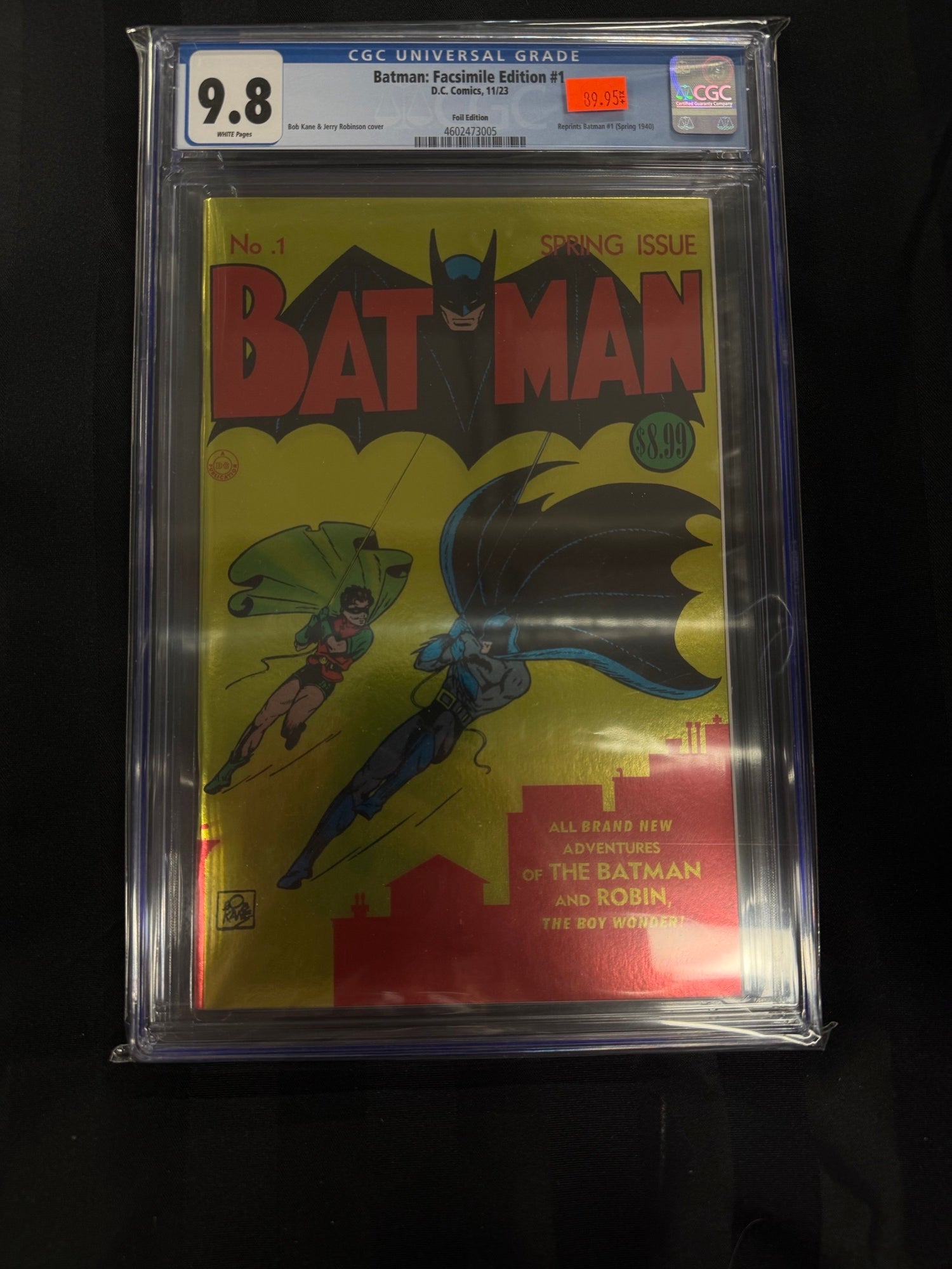 Batman: Facsimile Edition #1 2023 CGC 9.8 | L.A. Mood Comics and Games