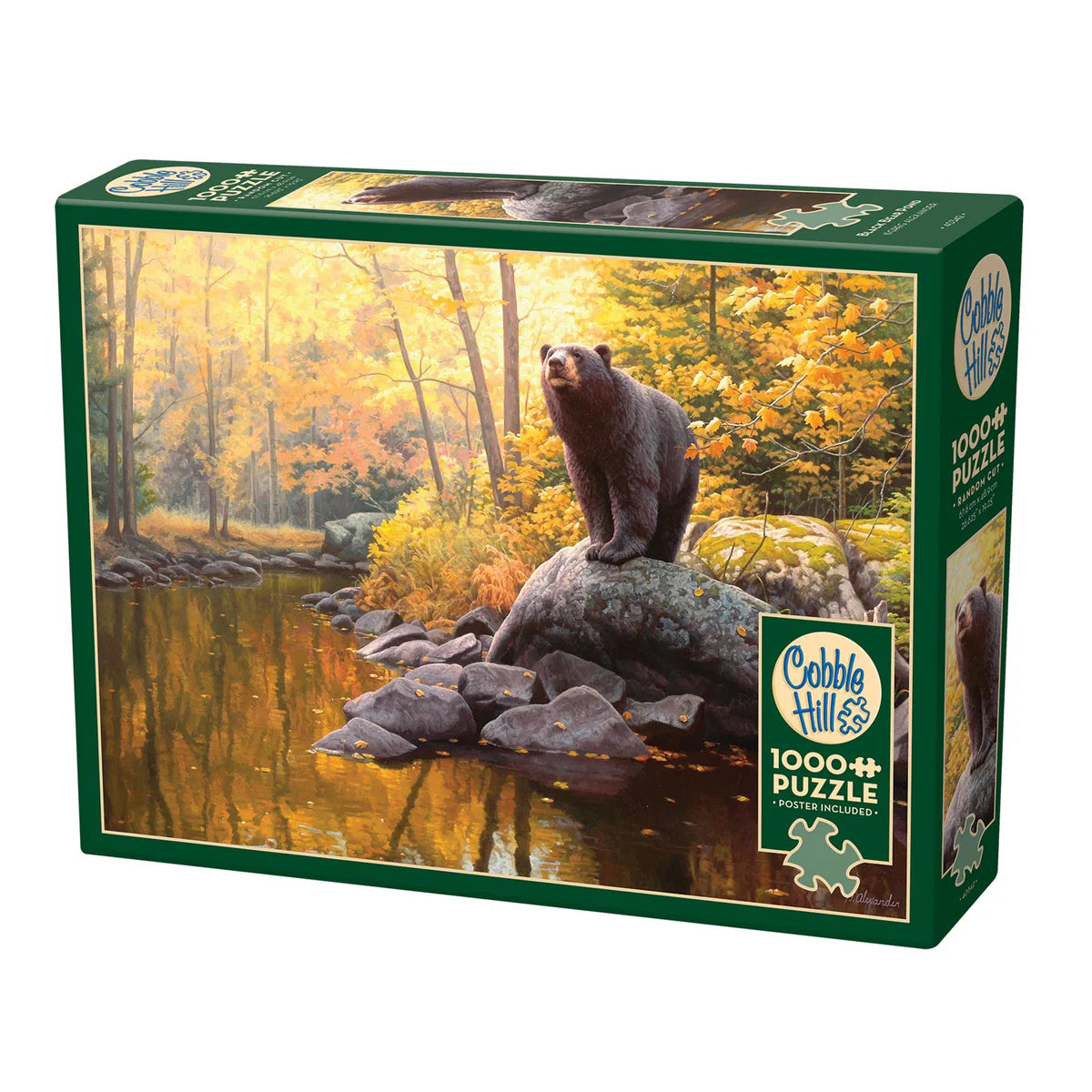 Puzzle 1000pc - Black Bear Pond | L.A. Mood Comics and Games