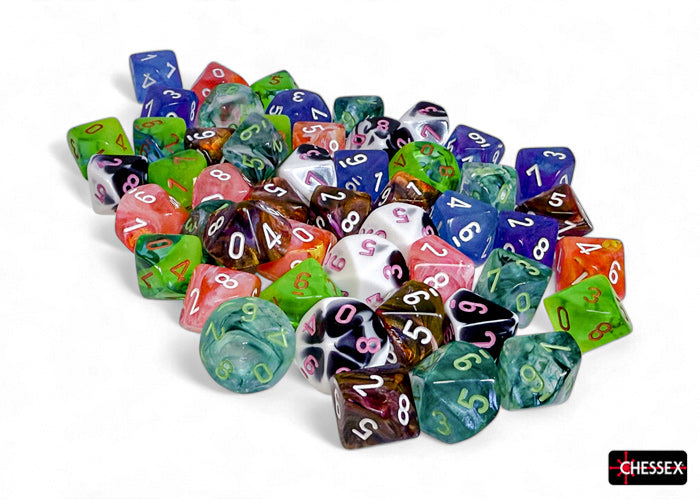 Chessex - Bag of 50 Assorted D10s | L.A. Mood Comics and Games