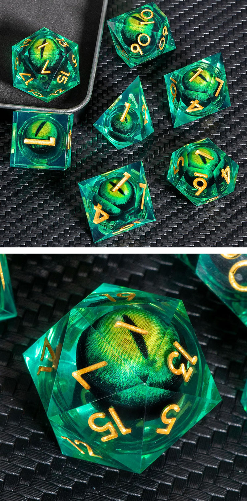 Sharp Edge Dice Set (7pcs) [Dragon Eye Specimen] | L.A. Mood Comics and Games