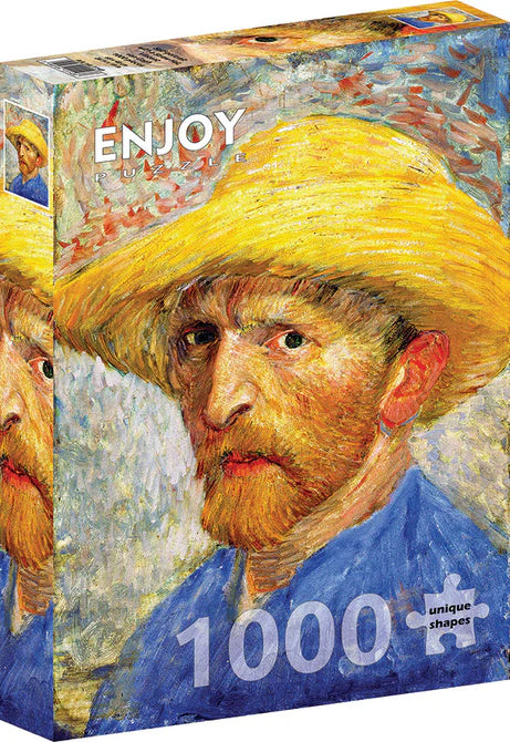 Van Gogh: Self-portrait with a Straw Hat | 1000 Piece | L.A. Mood Comics and Games