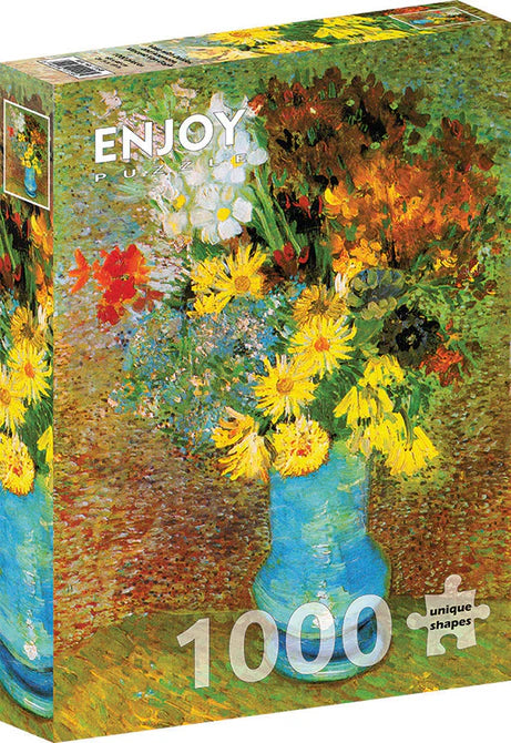 Van Gogh: Vase with Daisies and Anemones | 1000 Piece | L.A. Mood Comics and Games