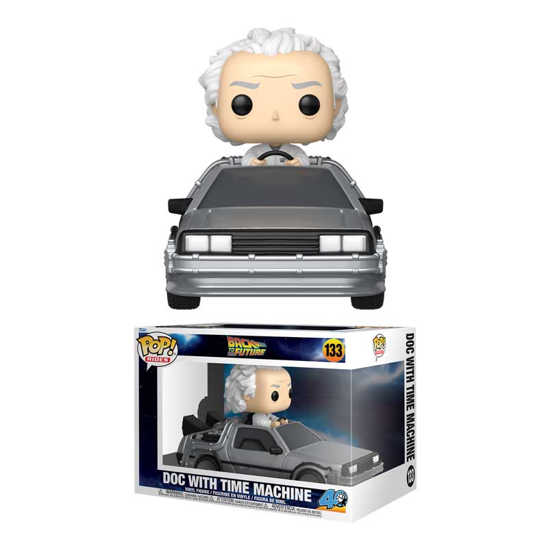 POP RIDES BACK TO THE FUTURE - DOC & TIME MACHINE | L.A. Mood Comics and Games