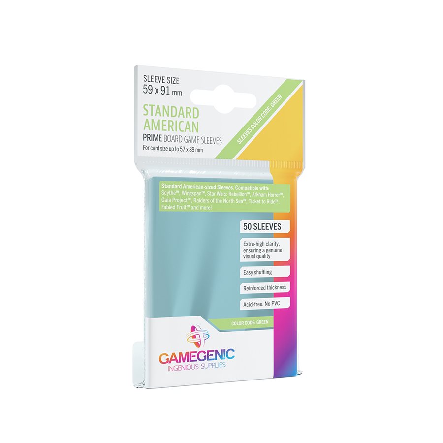 Sleeves: Gamegenic Prime Standard American-Sized (50ct) | L.A. Mood Comics and Games