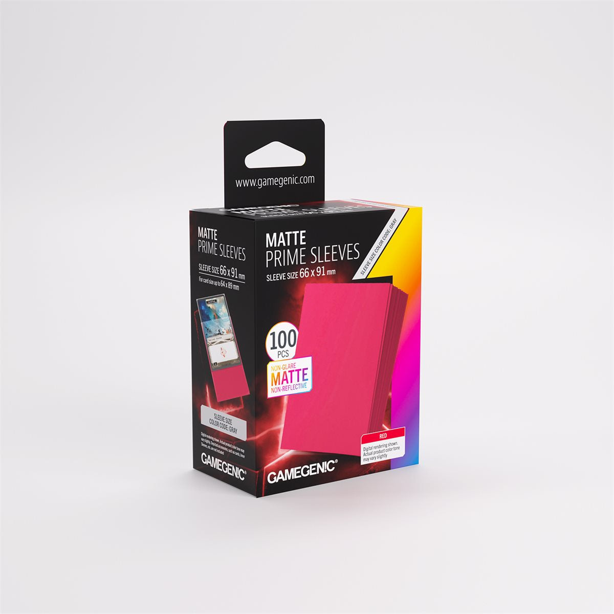 Sleeves: Gamegenic Matte Prime Sleeves: Red (100) (Repackaging) | L.A. Mood Comics and Games
