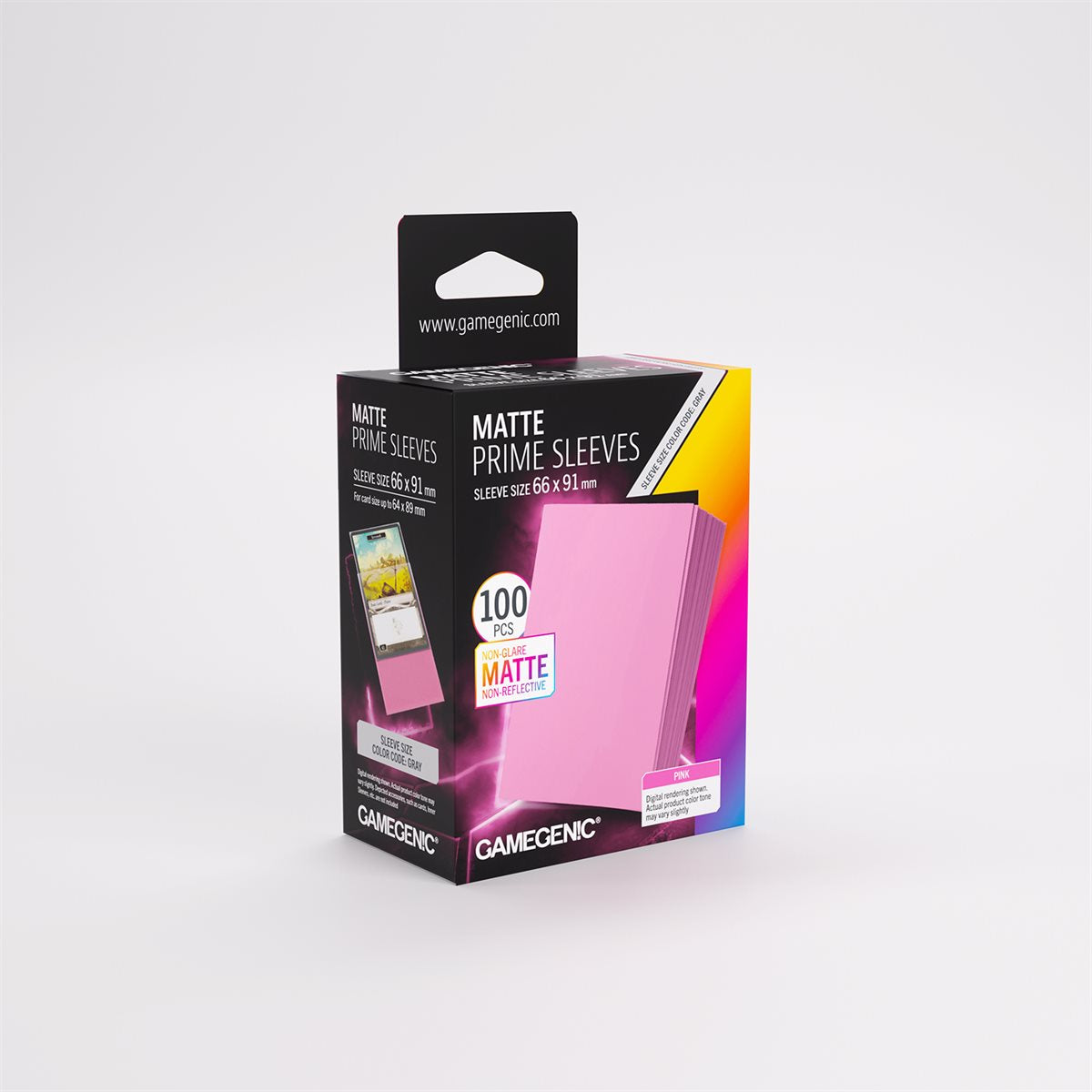 Sleeves: Gamegenic Matte Prime Sleeves: Pink (100) (Repackaging) | L.A. Mood Comics and Games