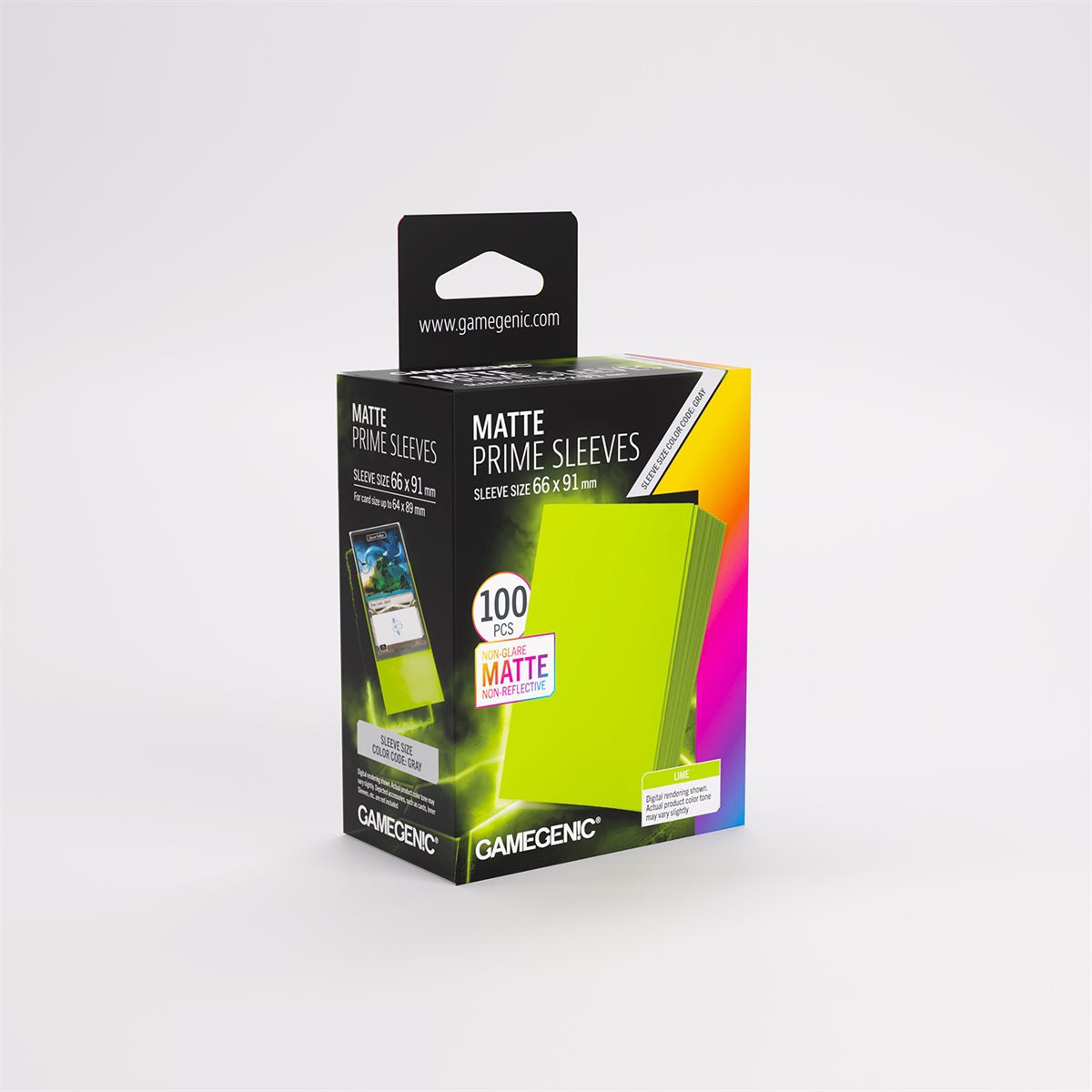 Sleeves: Gamegenic Matte Prime Sleeves: Lime (100) (Repackaging) | L.A. Mood Comics and Games