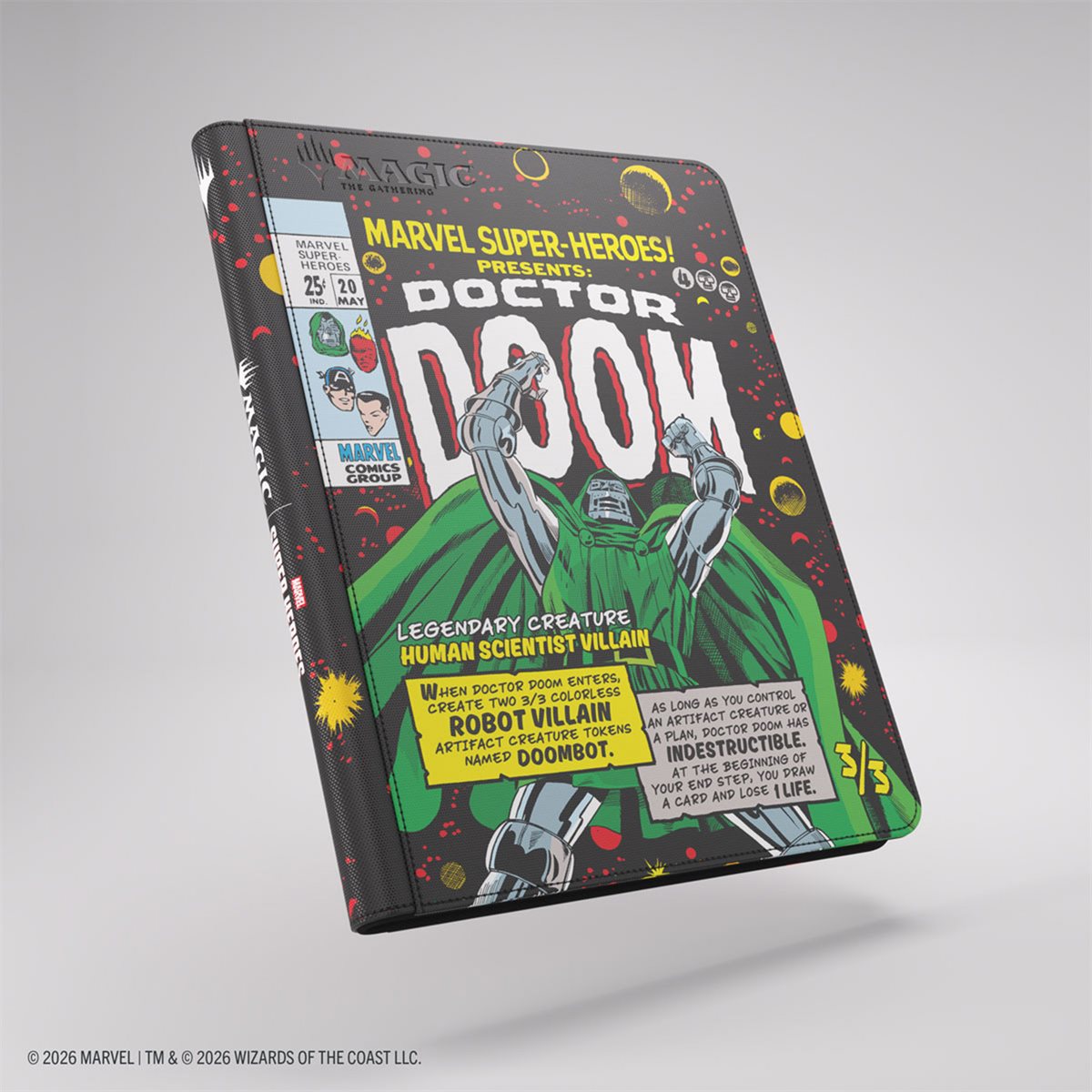 Binder: Magic: The Gathering: Marvel Super Heroes: Zip-Up Album 18-Pkt: Doctor Doom | L.A. Mood Comics and Games