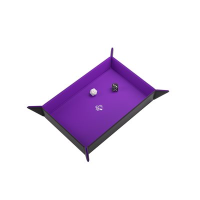 Magnetic Dice Tray: Rectangular - Black/Purple | L.A. Mood Comics and Games