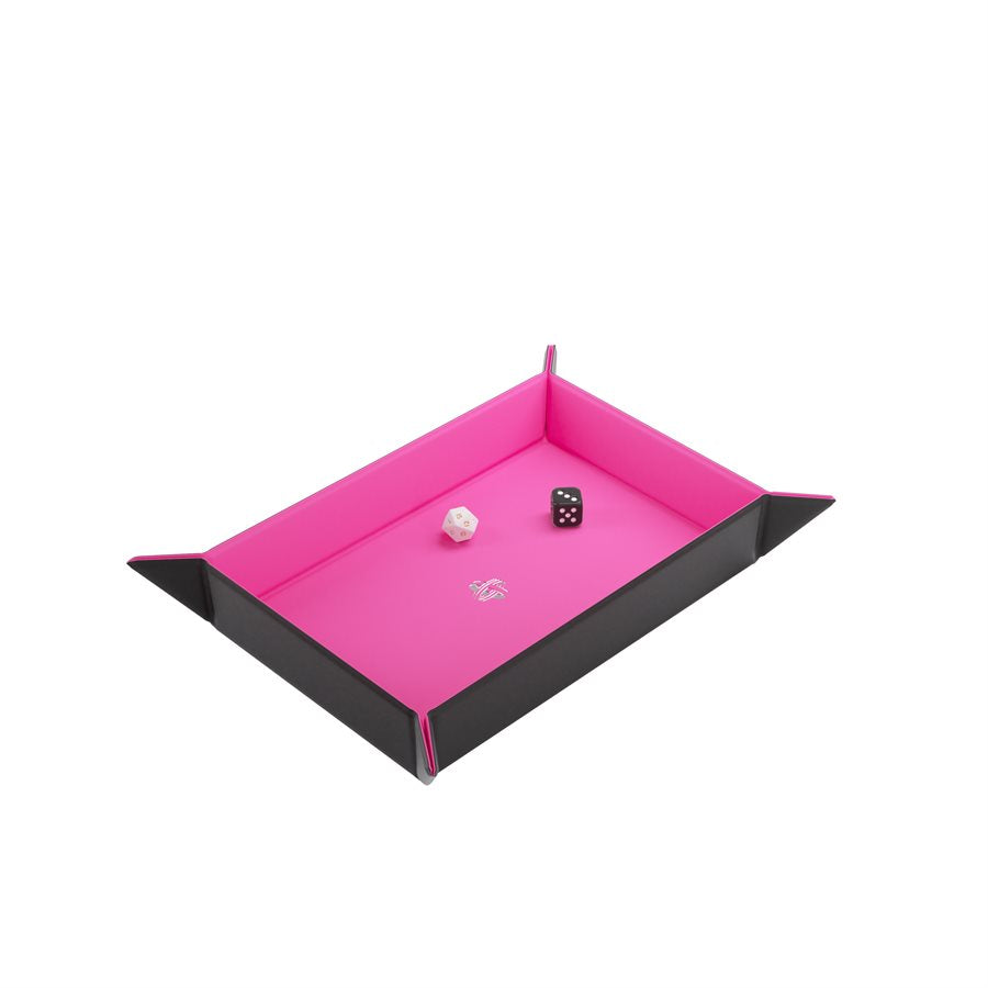 Magnetic Dice Tray: Rectangular: Black / Pink | L.A. Mood Comics and Games