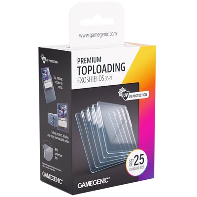 Sleeves: Gamegenic: Premium Toploading Exoshields (25) | L.A. Mood Comics and Games