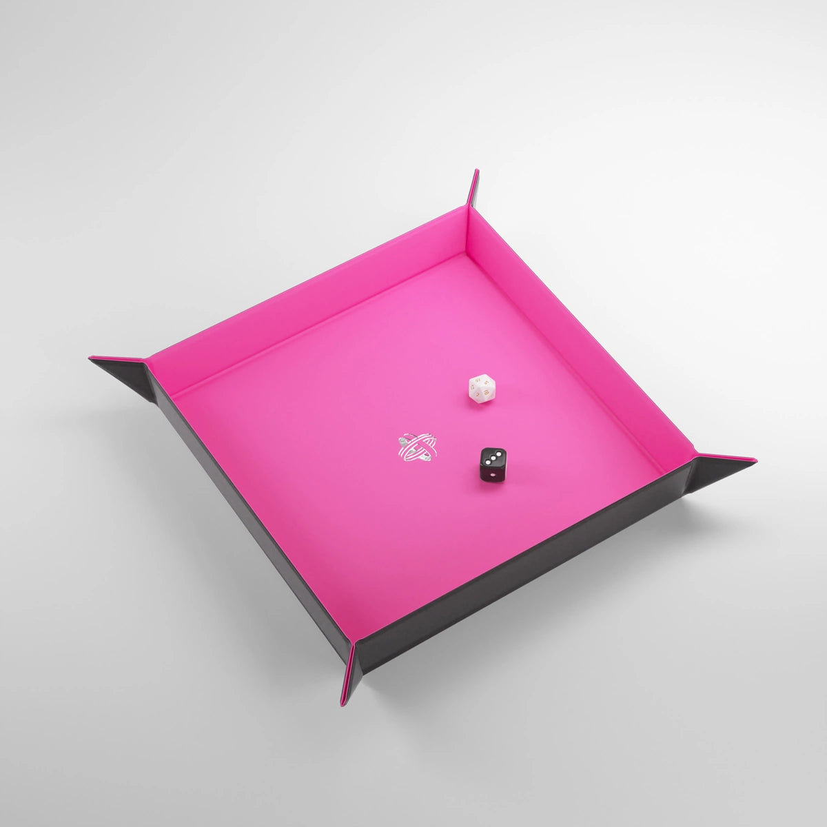 Magnetic Dice Tray: Square, Black, Pink | L.A. Mood Comics and Games