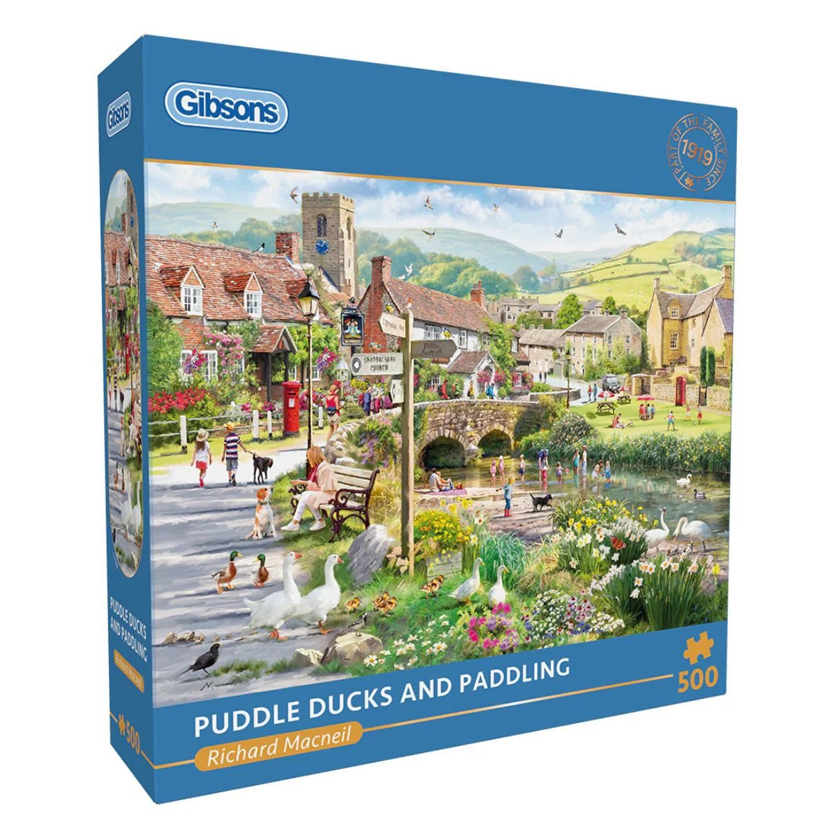 Puzzle - 500 pcs - Puddle Ducks & Paddling | L.A. Mood Comics and Games