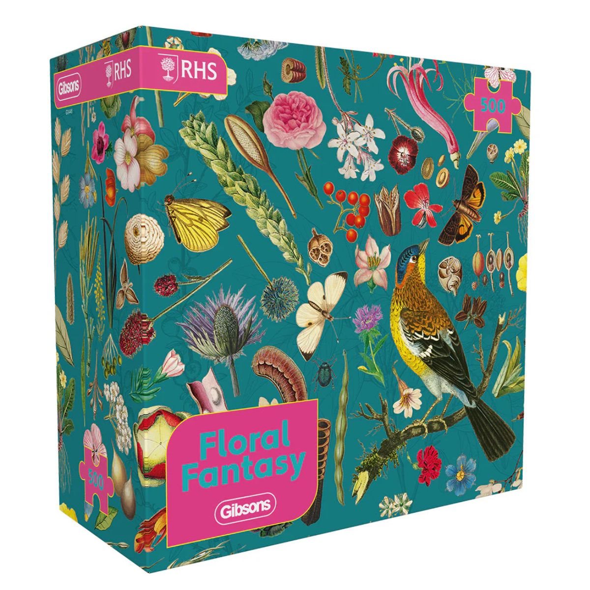 Puzzle - 500 pcs - RHS: Floral Fantasy | L.A. Mood Comics and Games