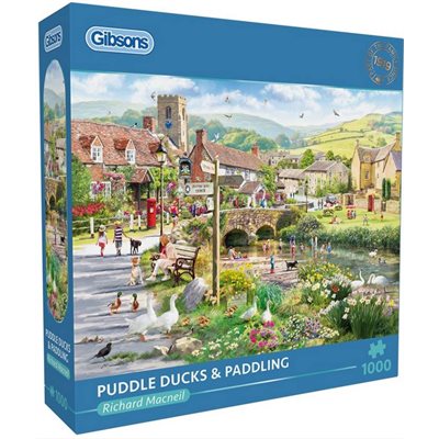 Puzzle - 1000 pcs - Puddle Ducks & Paddling | L.A. Mood Comics and Games