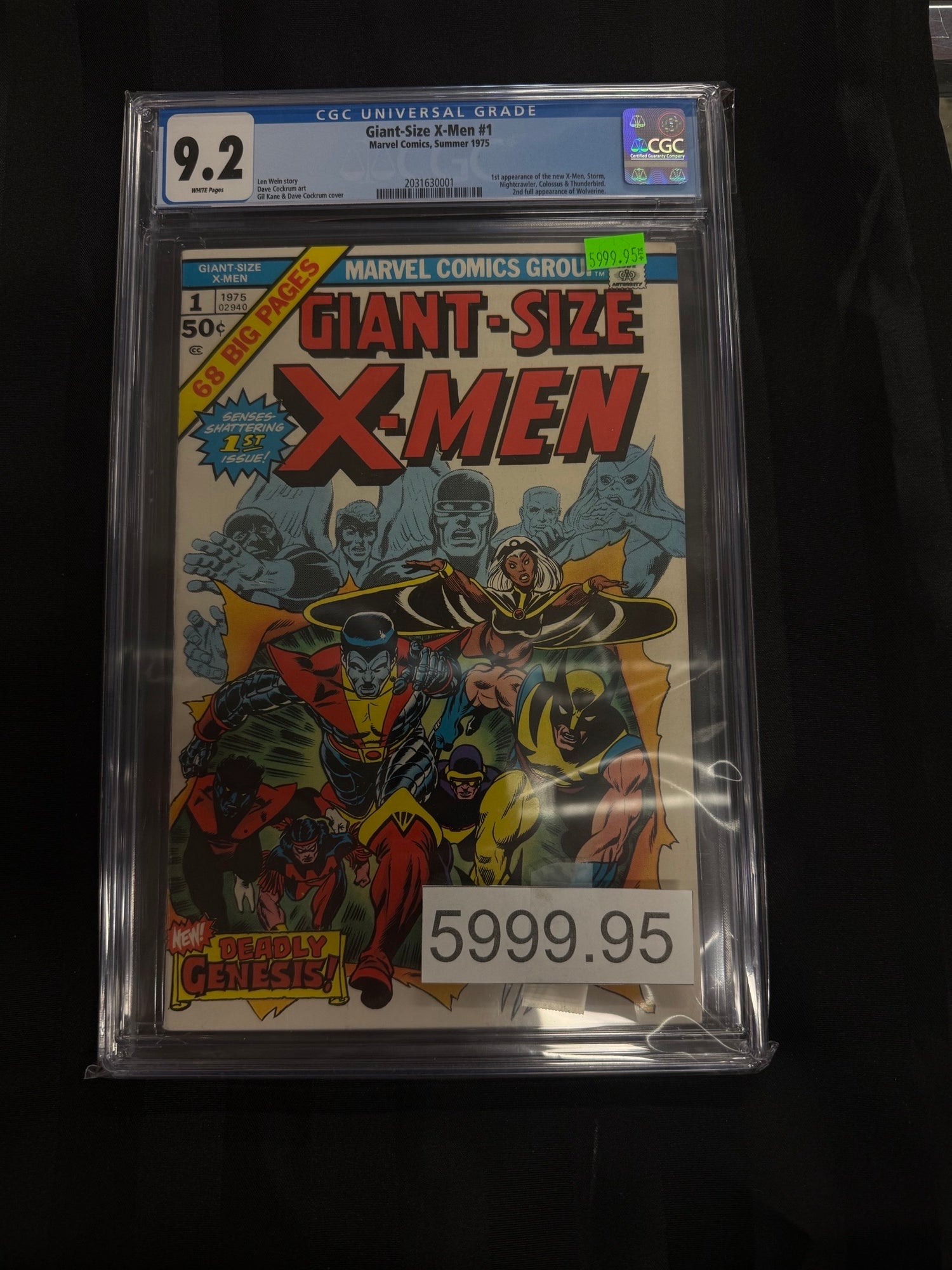 Giant-Size X-Men #1 1975 CGC 9.2 | L.A. Mood Comics and Games