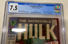 Incredible Hulk #102 CGC 7.5 Origin Retold | L.A. Mood Comics and Games