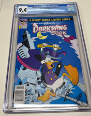 DARKWING DUCK 1 CGC 9.4 NM White Pages 1991 Disney Limited Series 1st appear | L.A. Mood Comics and Games