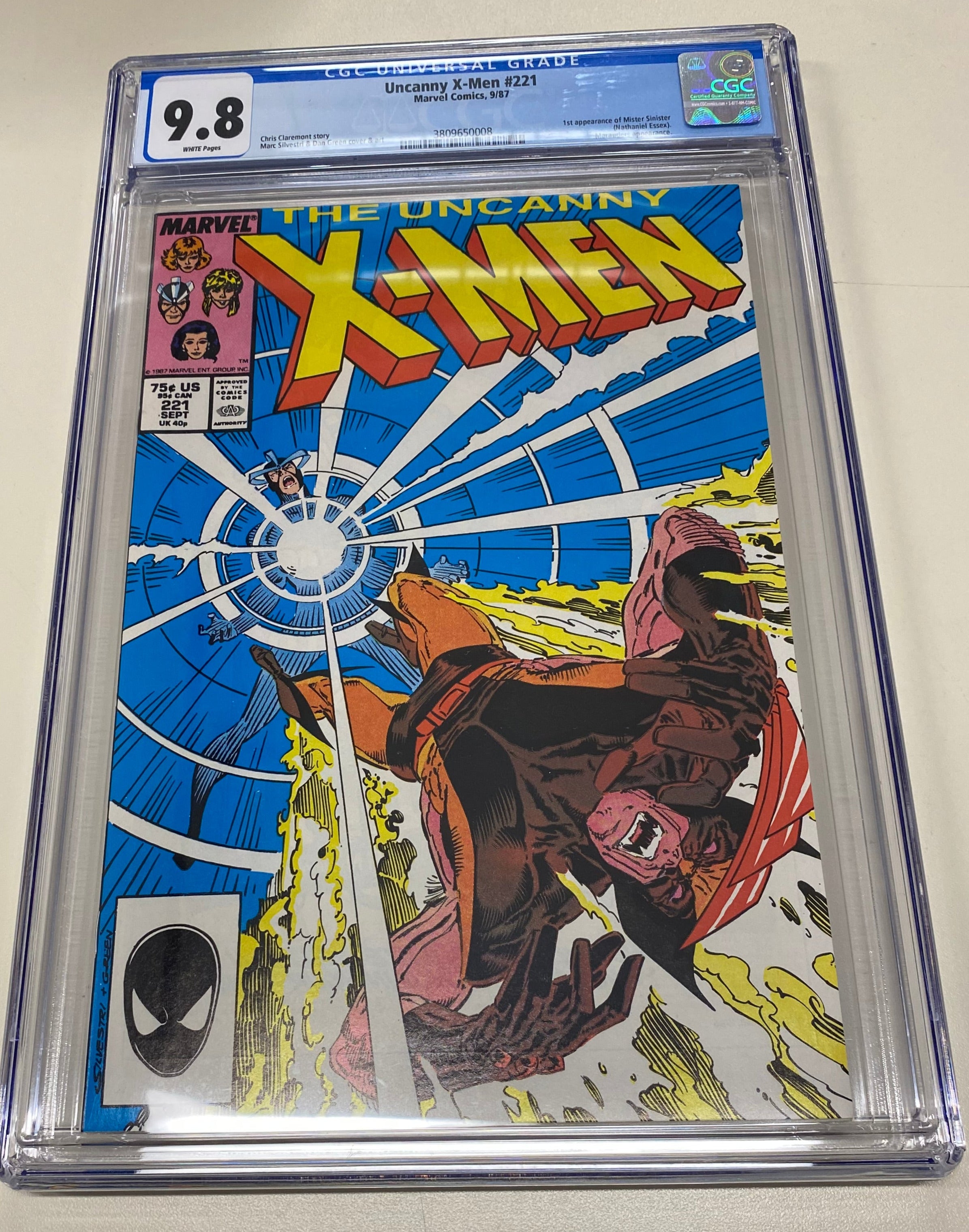 Uncanny X-Men #221 CGC 9.8 (W) 1st Appearance of Mr. Sinister! | L.A. Mood Comics and Games