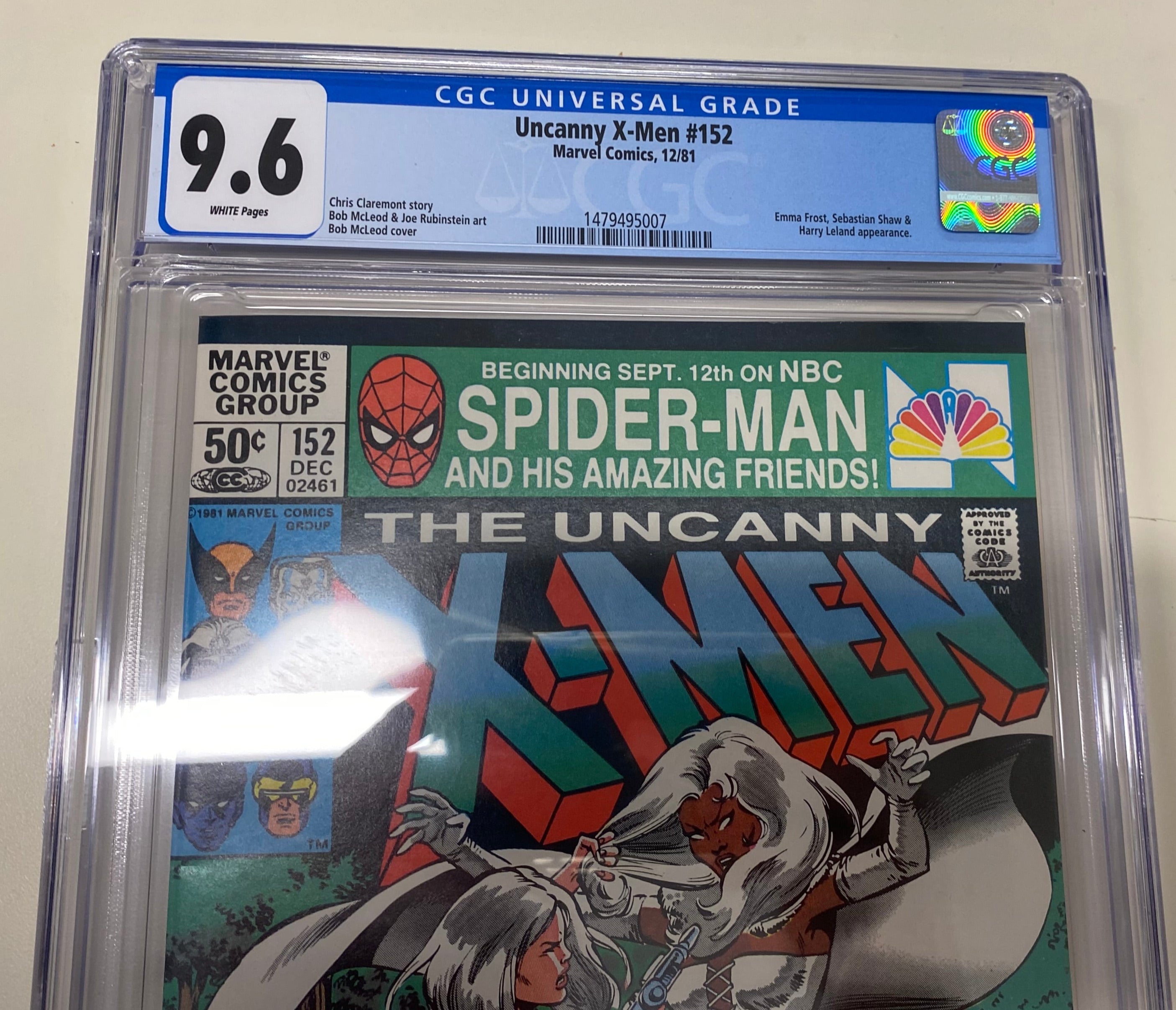 Uncanny X-Men #152 CGC 9.6 NM+ White Pages Emma Frost Appearance | L.A. Mood Comics and Games