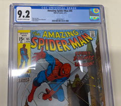Amazing Spider-Man 95 CGC 9.2 OW to W Pages Lee and Buscema | L.A. Mood Comics and Games
