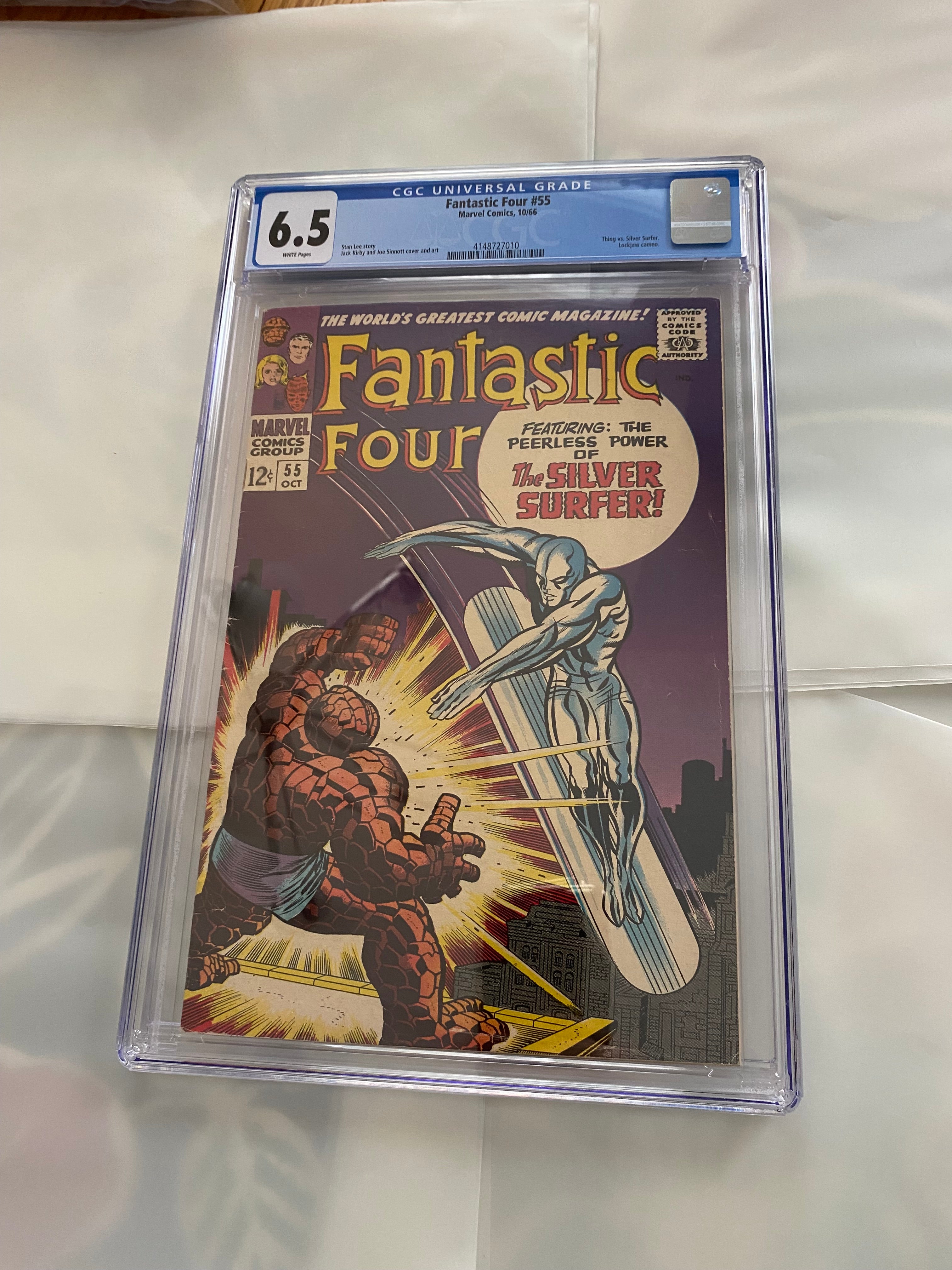 Fantastic Four #55 CGC 6.5 Thing vs Silver Surfer | L.A. Mood Comics and Games