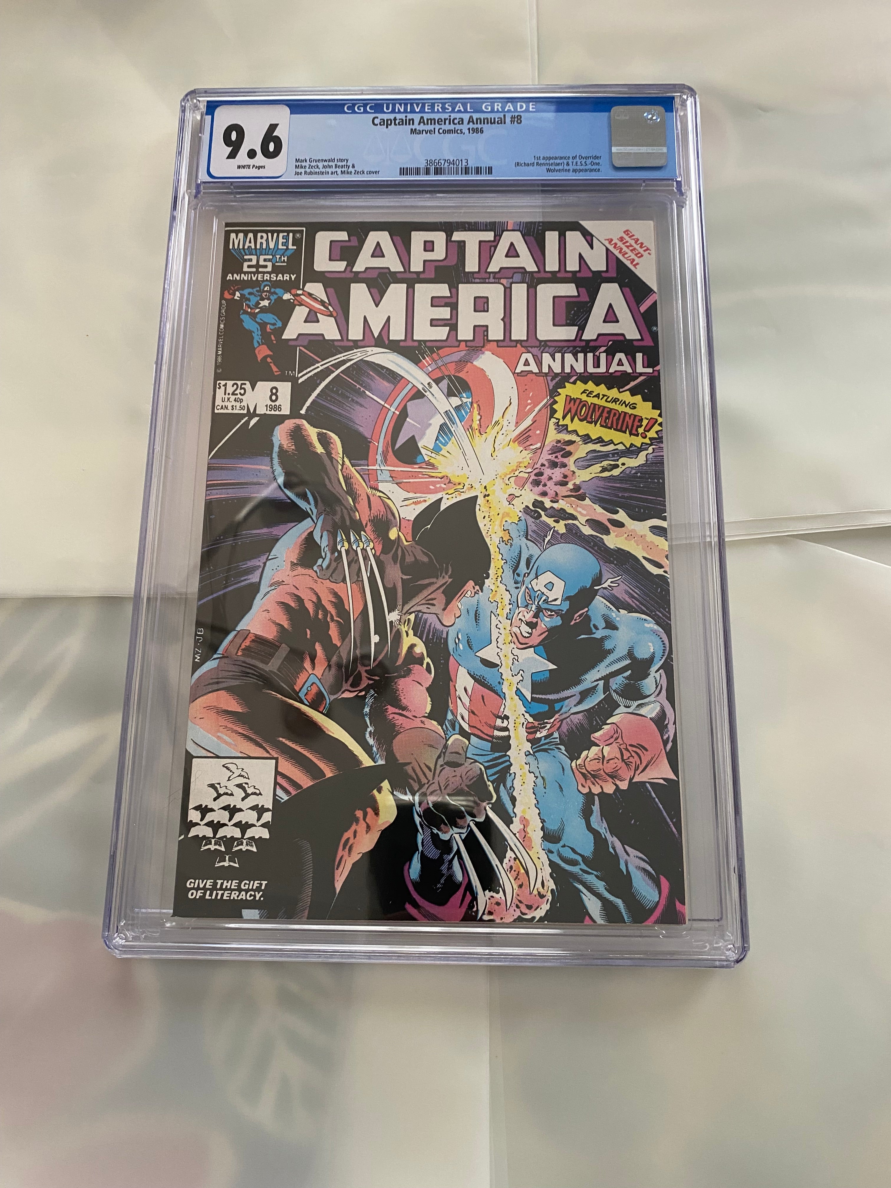 Captain Americas Annual #8 Wolverine App 1st Appearance Overider | L.A. Mood Comics and Games